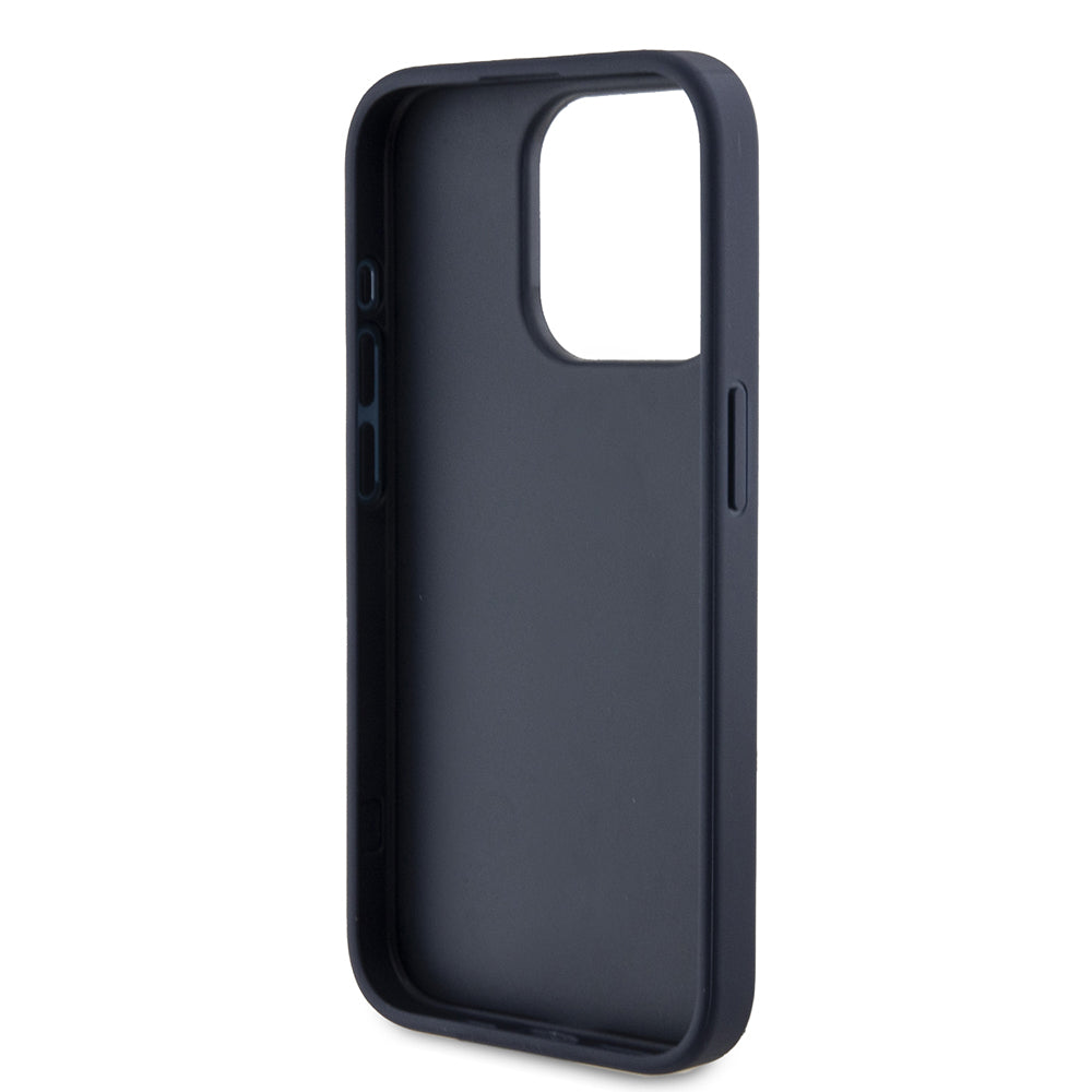 Калъф за Apple iPhone 15 Pro, Guess, 4G Triangle Logo, Син