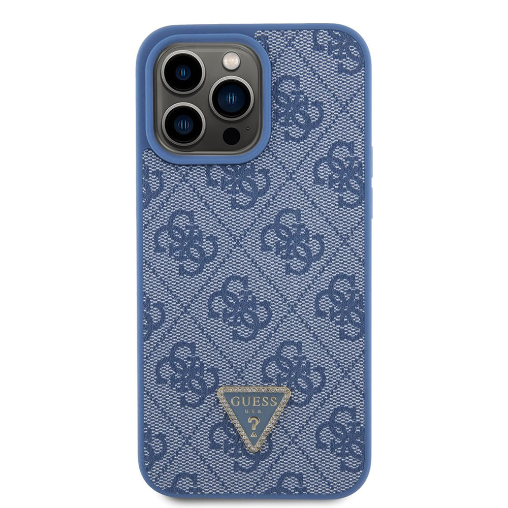 Калъф за Apple iPhone 15 Pro, Guess, Crossbody 4G Metal Logo, Син