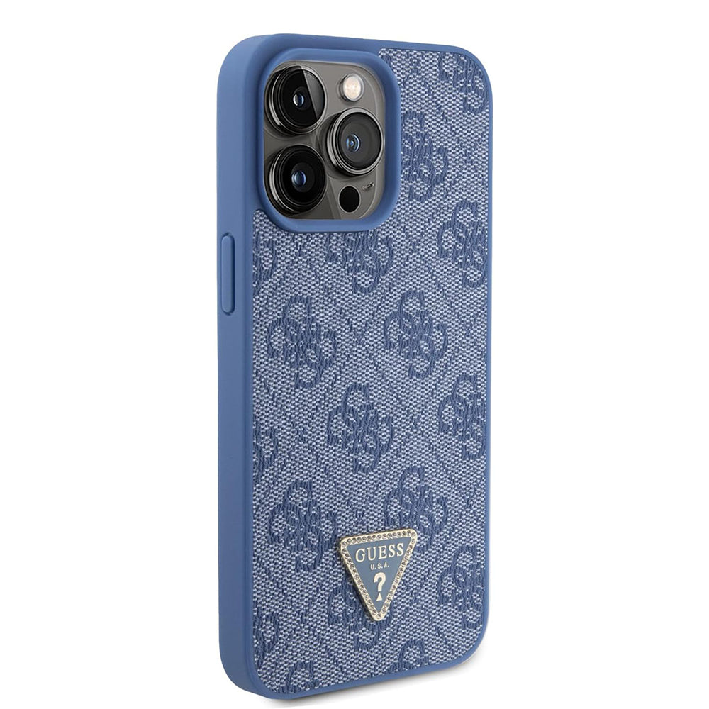Калъф за Apple iPhone 15 Pro, Guess, Crossbody 4G Metal Logo, Син