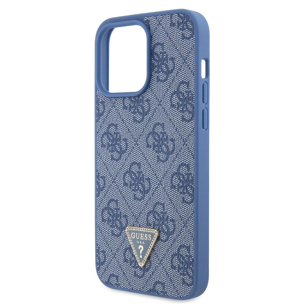 Калъф за Apple iPhone 15 Pro, Guess, Crossbody 4G Metal Logo, Син