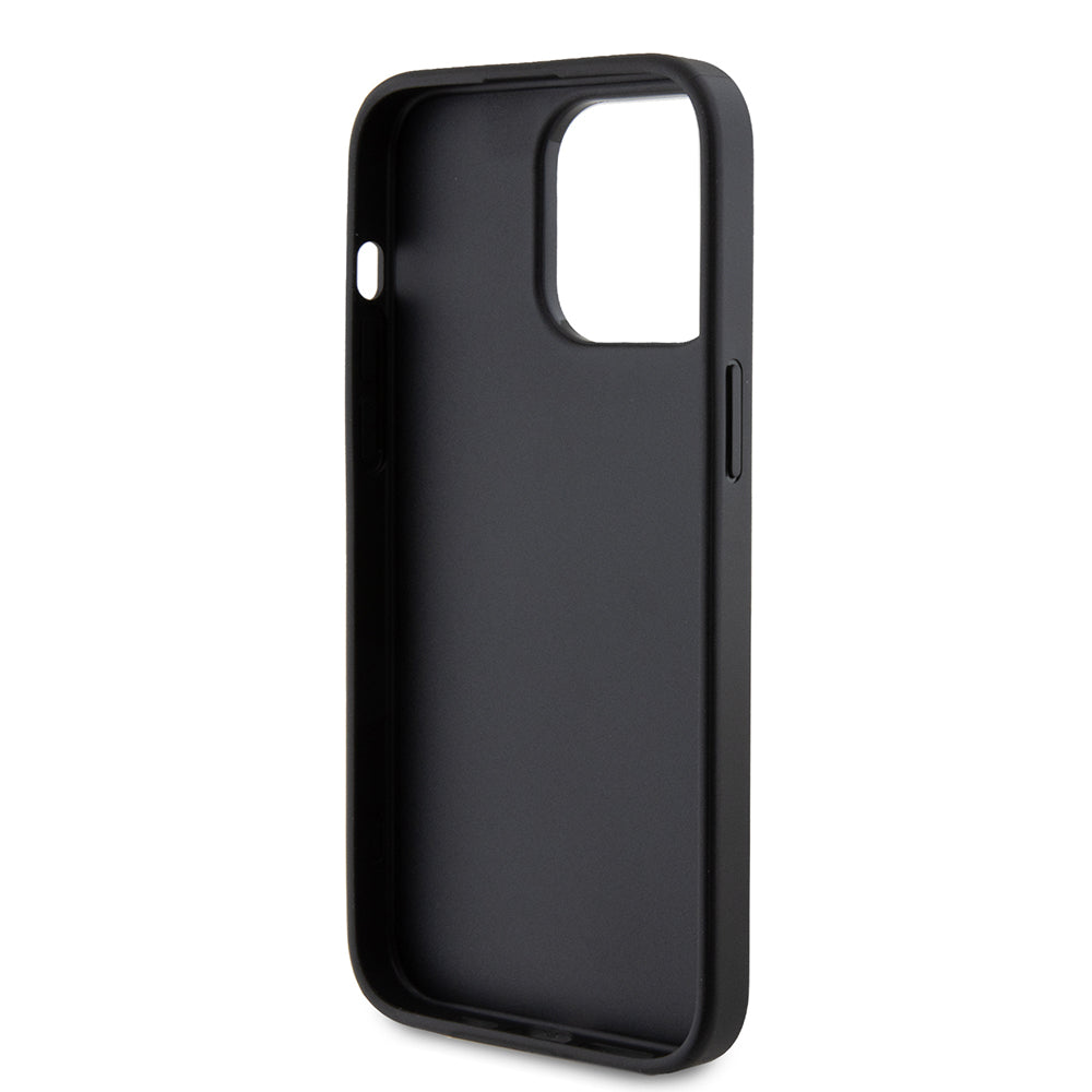 Калъф за Apple iPhone 15 Pro Max, Guess, 4G Metal Gold Logo, Сив