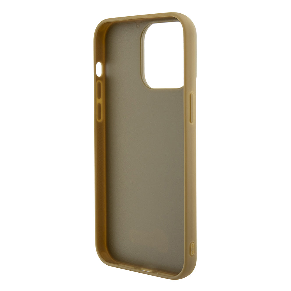 Калъф за Apple iPhone 15 Pro Max, Guess, Disco Metal Script, Златист