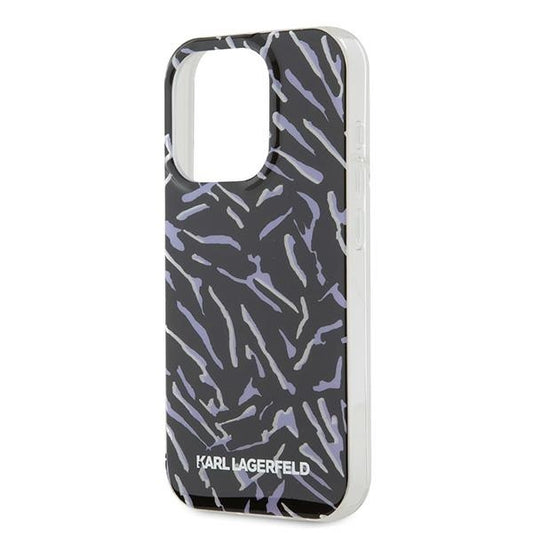 Калъф за Apple iPhone 15 Pro Max, Karl Lagerfeld, Zebra with Cord Strap, Лилав