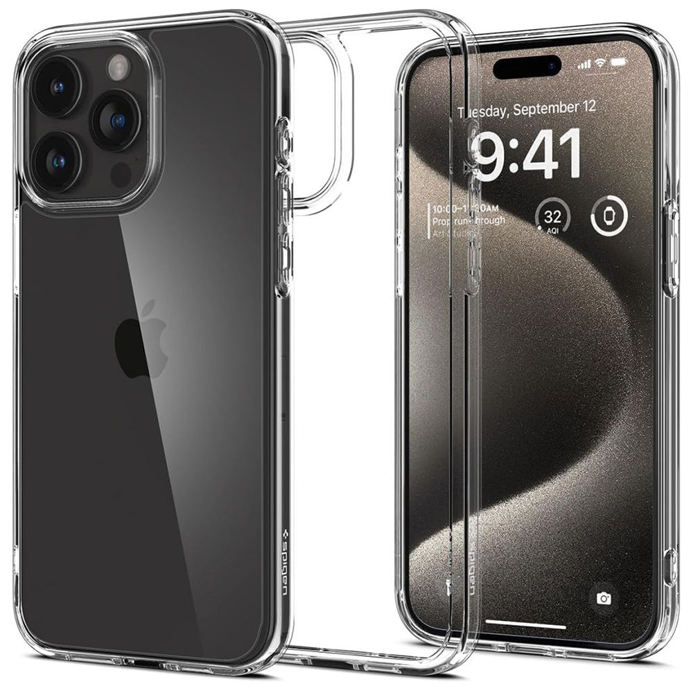 Калъф за Apple iPhone 15 Pro Max, Spigen, Ultra Hybrid, Прозрачен