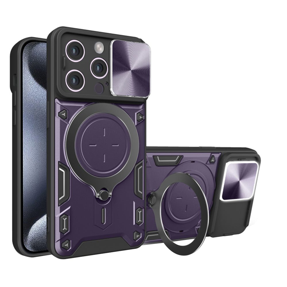 Калъф за Apple iPhone 15 Pro Max, Techsuit, CamGuard Pro, Лилав