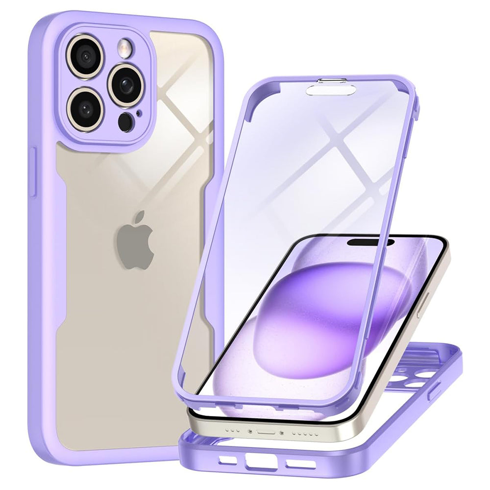 Калъф за Apple iPhone 15 Pro Max, Techsuit, ColorVerse 360, Лилав