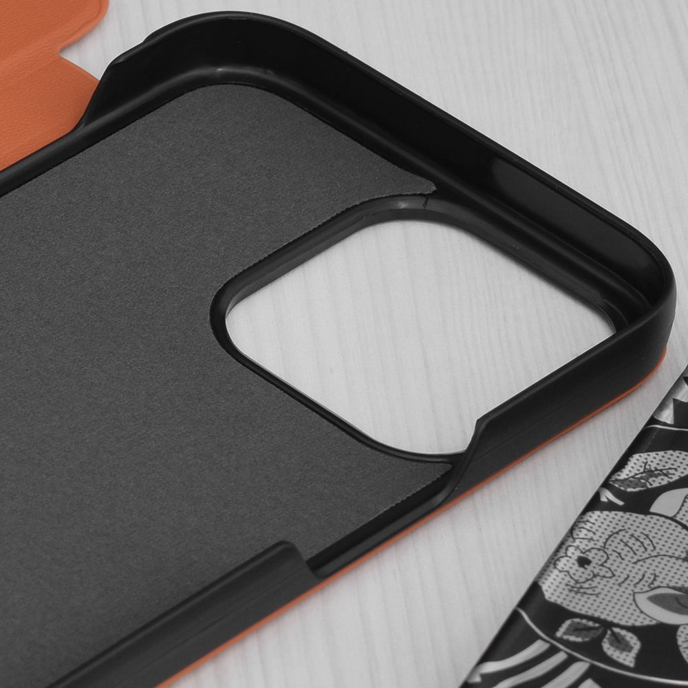 Калъф за Apple iPhone 15 Pro Max, Techsuit, eFold, Оранжев