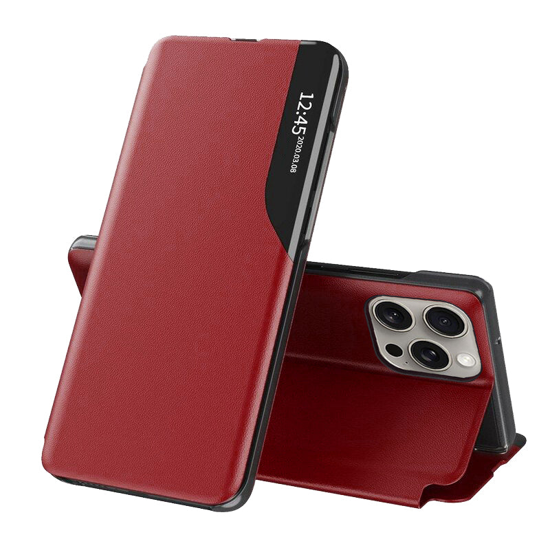 Калъф за Apple iPhone 15 Pro Max, Techsuit, eFold, Червен