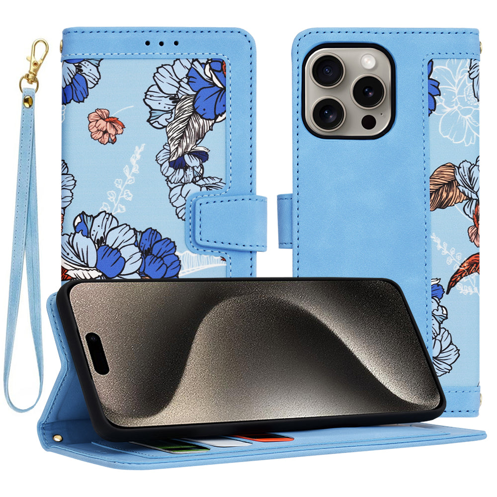 Калъф за Apple iPhone 15 Pro Max, Techsuit, FlipCraft, Bleu