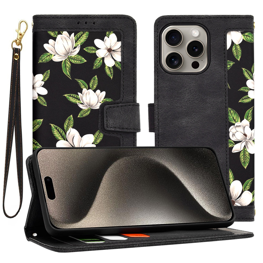 Калъф за Apple iPhone 15 Pro Max, Techsuit, FlipCraft, Черен