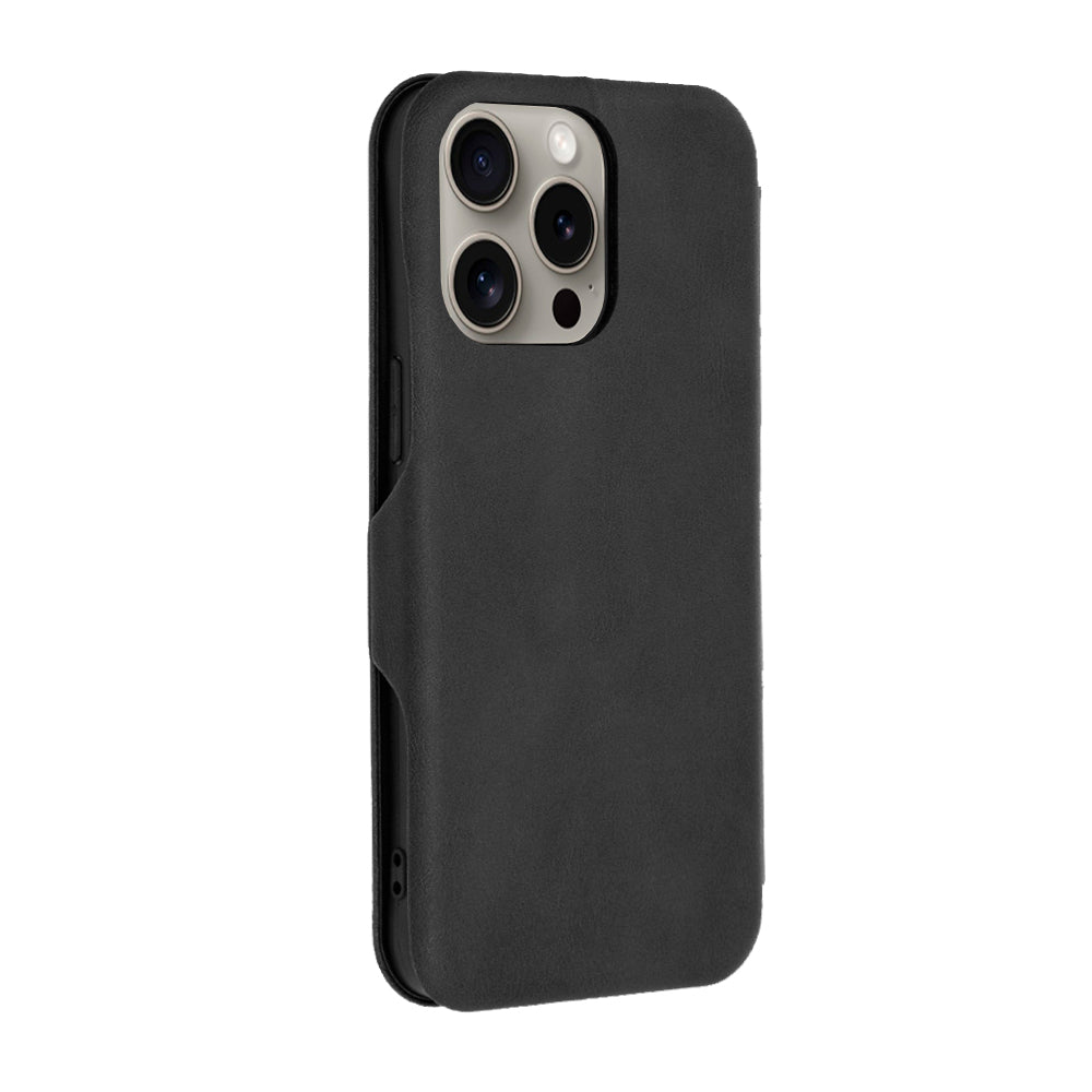 Калъф за Apple iPhone 15 Pro Max, Techsuit, Safe Wallet Plus, Черен