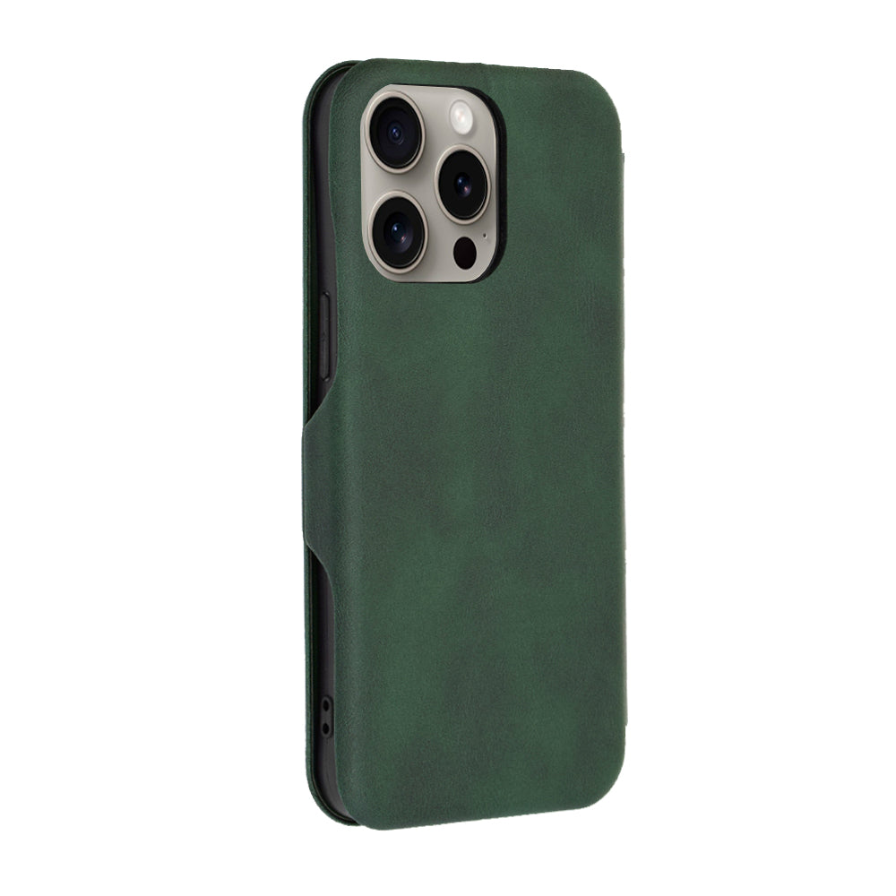 Калъф за Apple iPhone 15 Pro Max, Techsuit, Safe Wallet Plus, Зелен