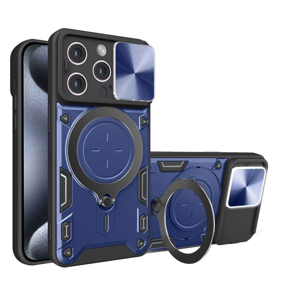 Калъф за Apple iPhone 15 Pro, Techsuit, CamGuard Pro, Син