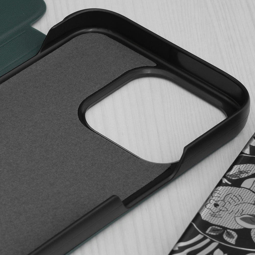 Калъф за Apple iPhone 15 Pro, Techsuit, eFold, Зелен