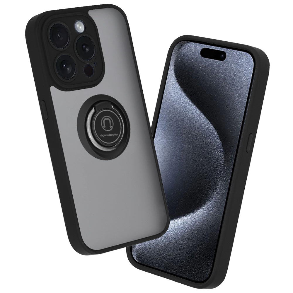 Калъф за Apple iPhone 15 Pro, Techsuit, Glinth, Черен
