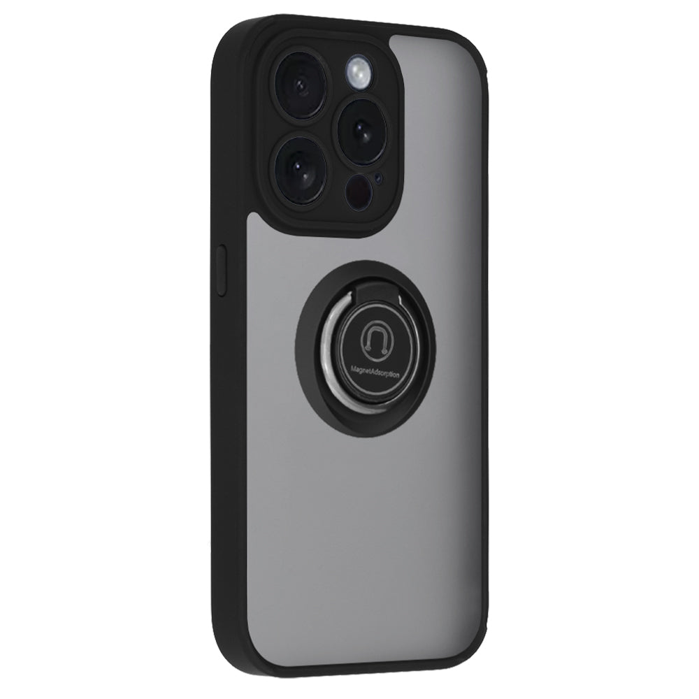 Калъф за Apple iPhone 15 Pro, Techsuit, Glinth, Черен