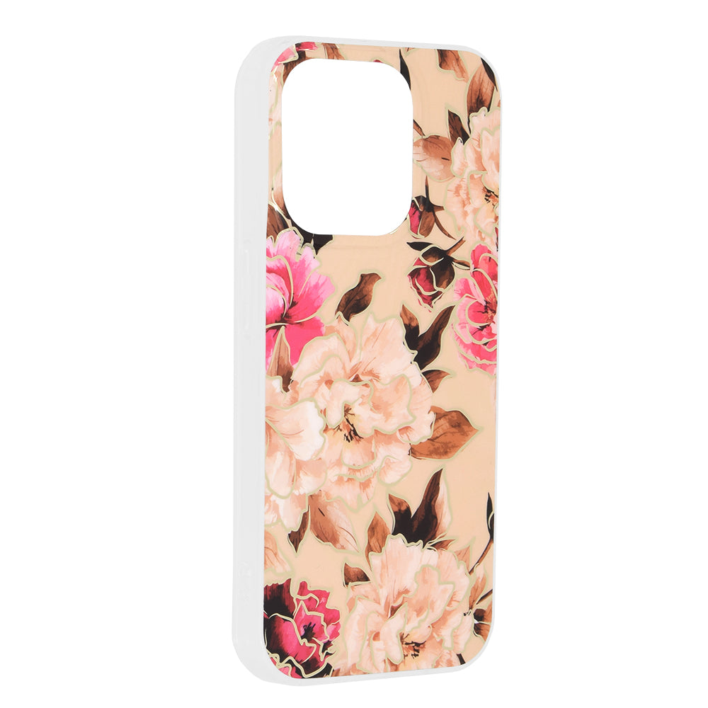 Калъф за Apple iPhone 15 Pro, Techsuit, Marble, Бежов