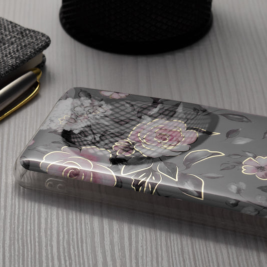 Калъф за Apple iPhone 15 Pro, Techsuit, Marble, Сив