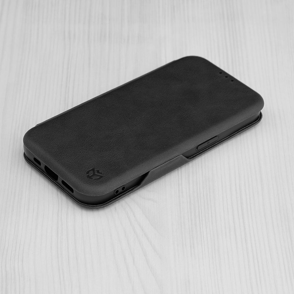 Калъф за Apple iPhone 15 Pro, Techsuit, Safe Wallet Plus, Черен