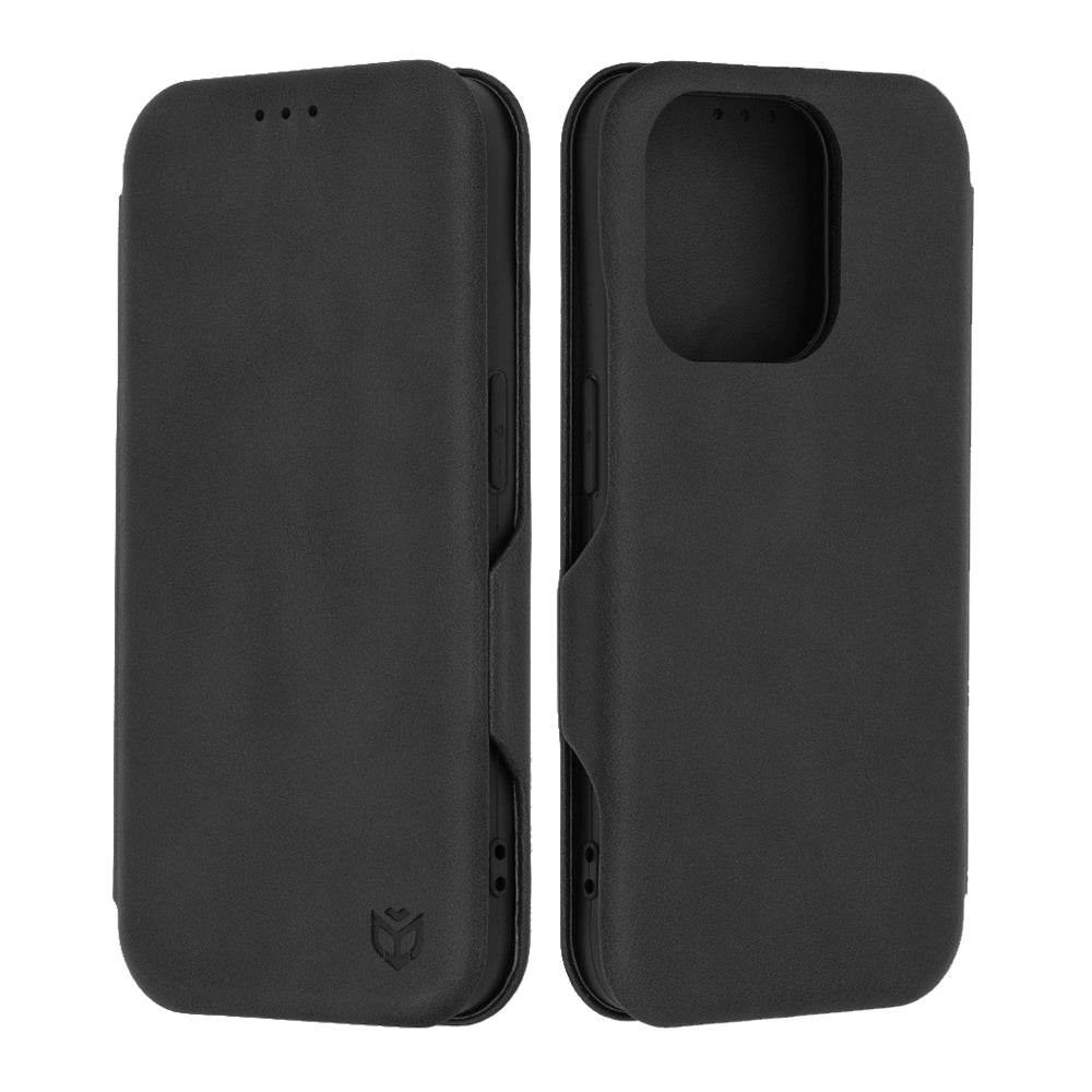 Калъф за Apple iPhone 15 Pro, Techsuit, Safe Wallet Plus, Черен