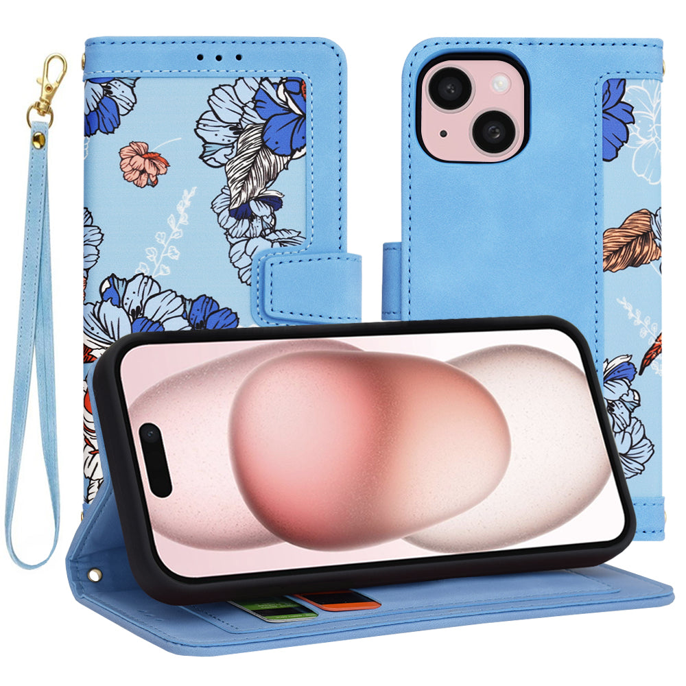 Калъф за Apple iPhone 15, Techsuit, FlipCraft, Bleu
