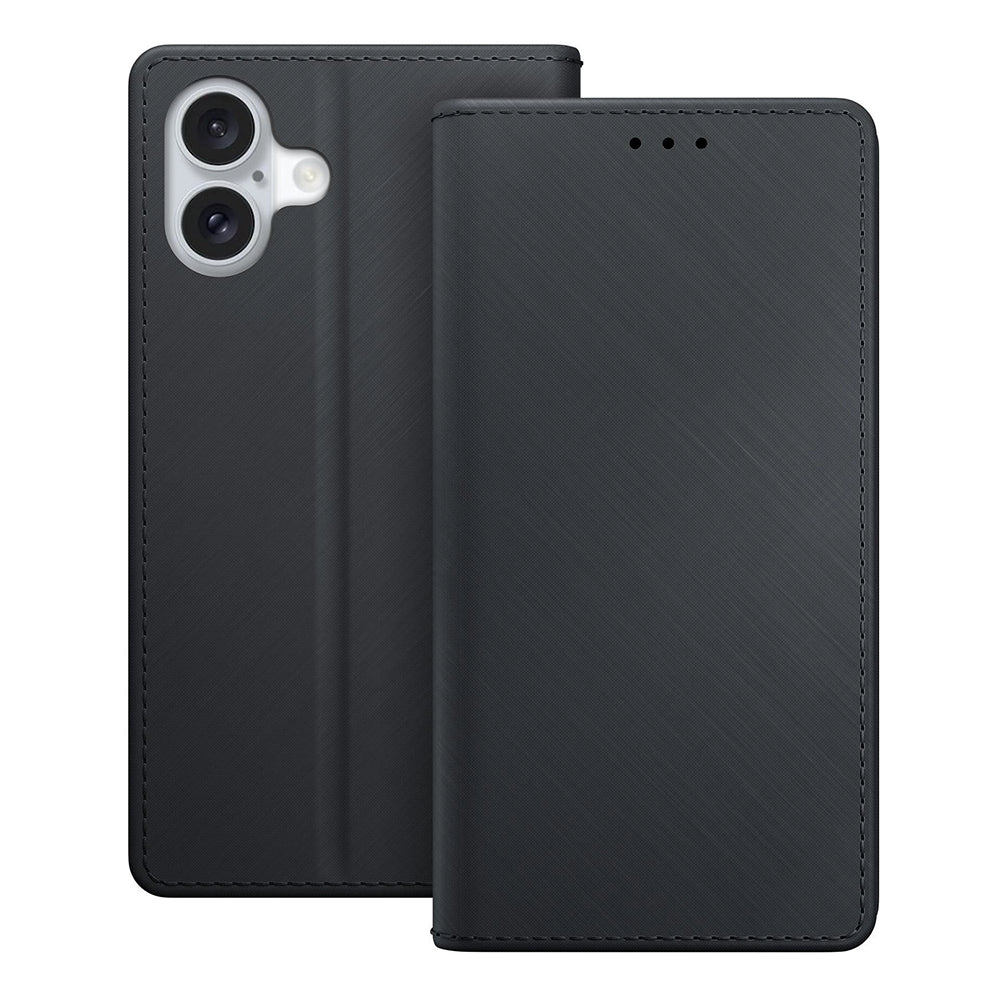 Калъф за Apple iPhone 16, 3MK, Wallet, Черен