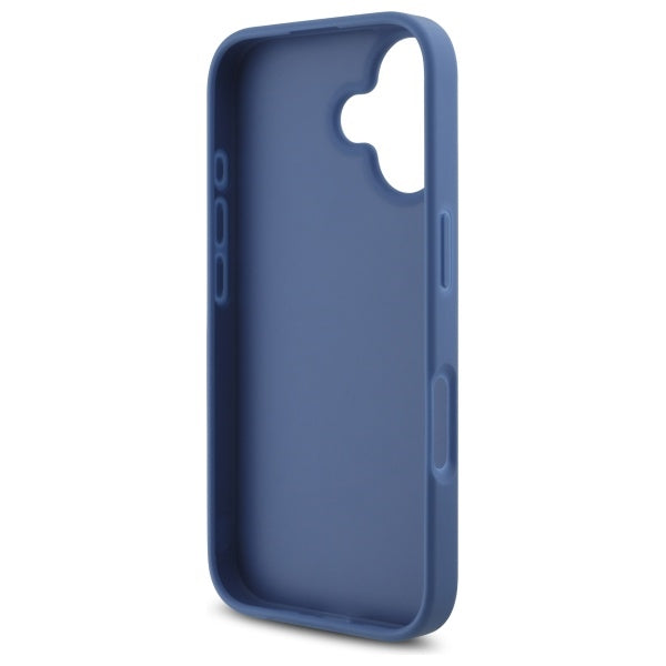 Калъф за Apple iPhone 16, Guess, 4G Big Logo, Син