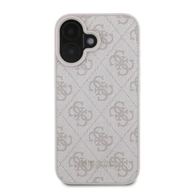 Калъф за Apple iPhone 16, Guess, 4G Classic, Розов