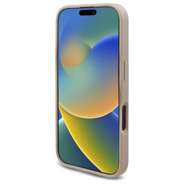 Калъф за Apple iPhone 16, Guess, 4G Triangle Logo, Бял