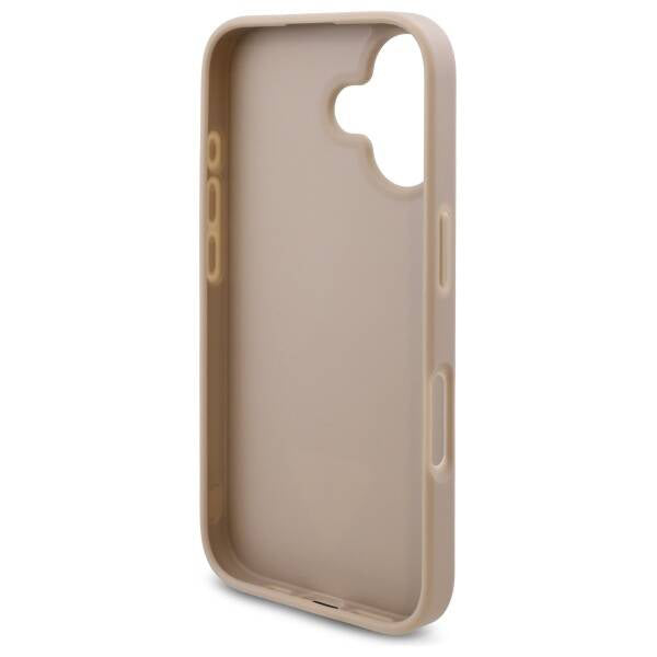Калъф за Apple iPhone 16, Guess, 4G Triangle Logo, Бял