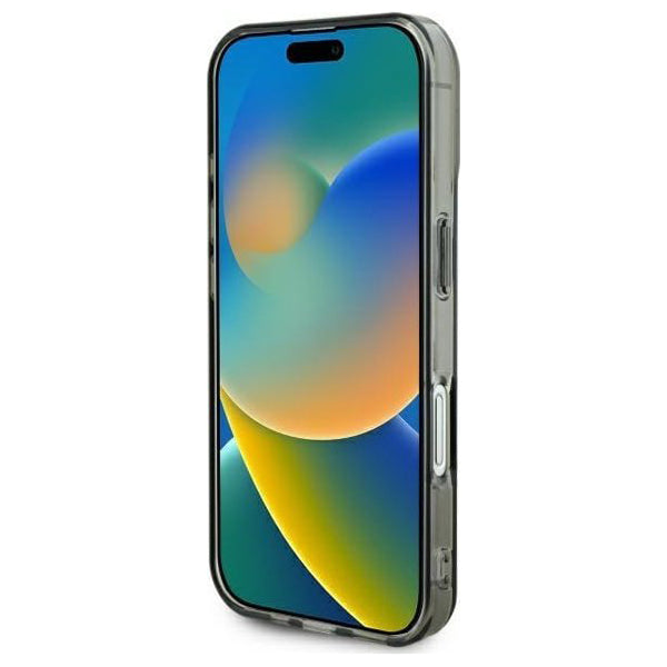 Калъф за Apple iPhone 16, Guess, IML Heart, Черен