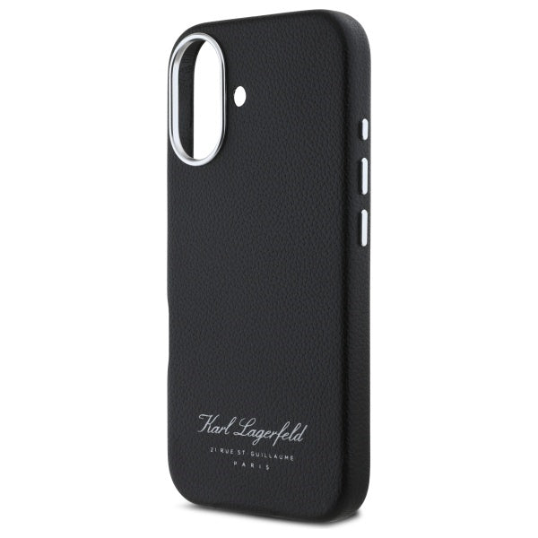Калъф за Apple iPhone 16, Karl Lagerfeld, RSG, Черен