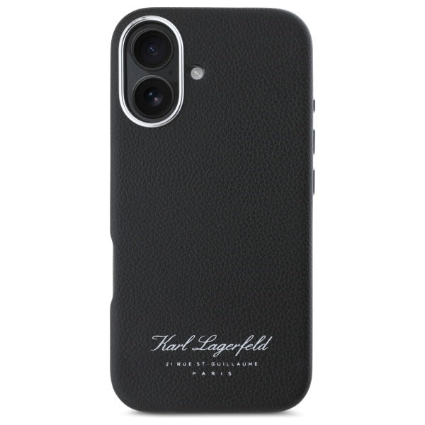 Калъф за Apple iPhone 16, Karl Lagerfeld, RSG, Черен