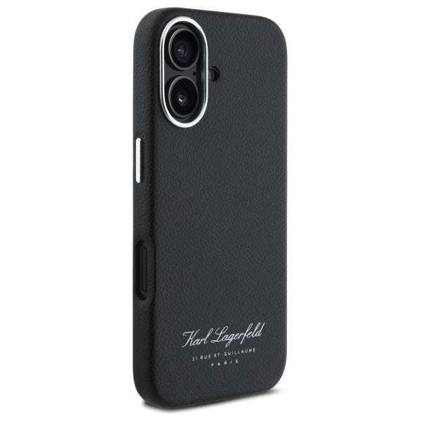 Калъф за Apple iPhone 16, Karl Lagerfeld, RSG, Черен