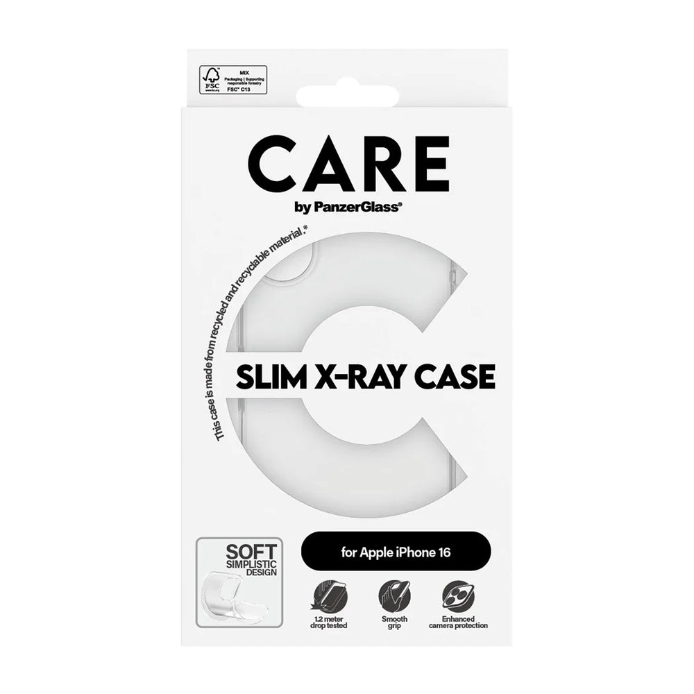 Калъф за Apple iPhone 16, PanzerGlass, Care Fashionable, Прозрачен