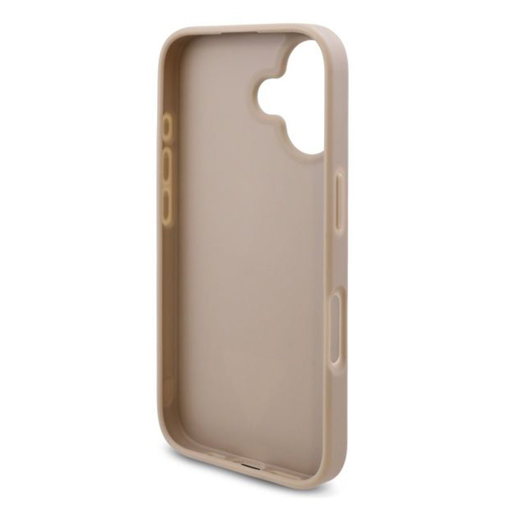 Калъф за Apple iPhone 16 Plus, Guess, 4G Triangle Logo, Бял