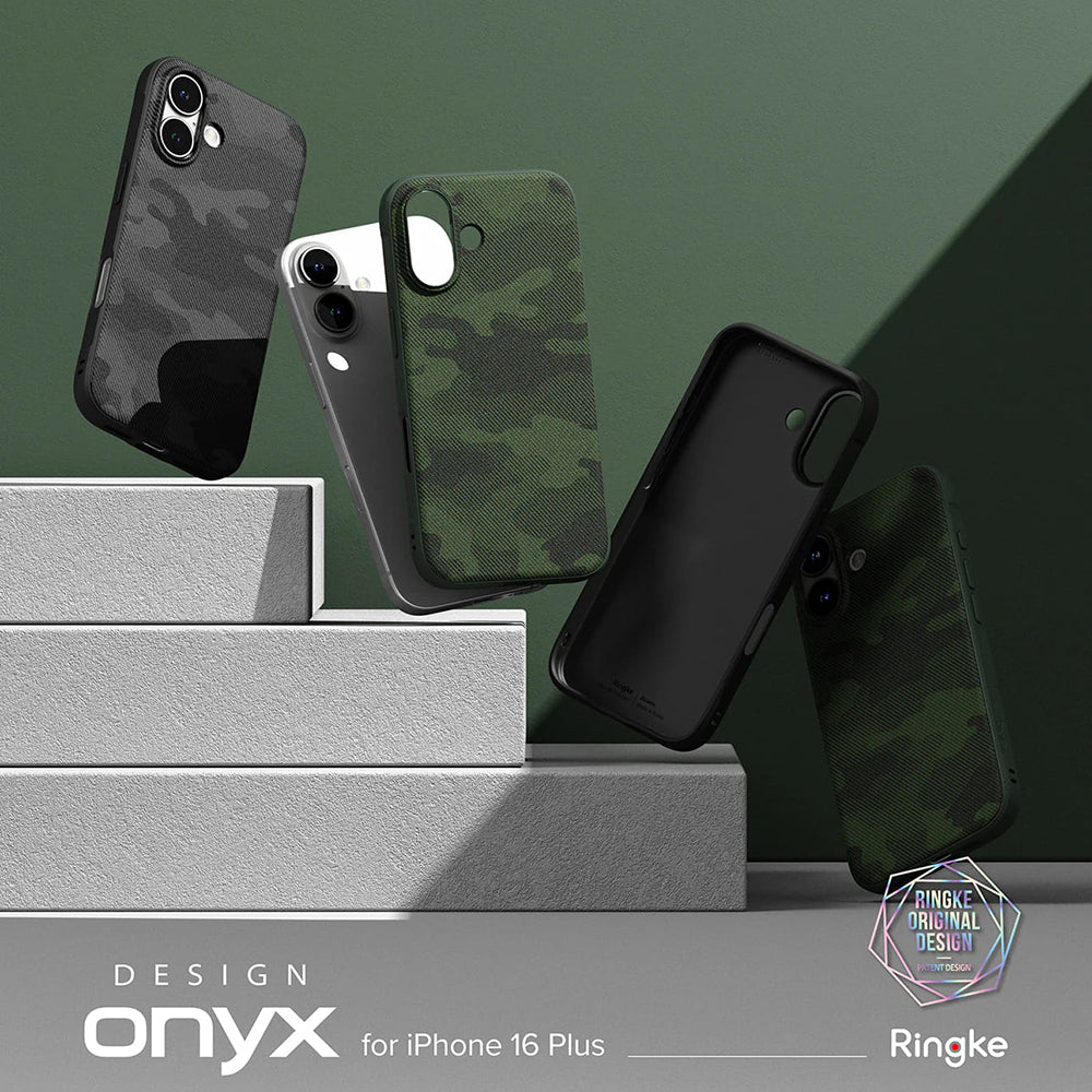 Калъф за Apple iPhone 16 Plus, Ringke, Onyx Design, Зелен