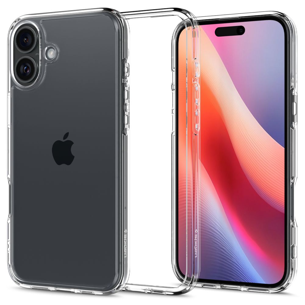 Калъф за Apple iPhone 16 Plus, Spigen, Ultra Hybrid, Прозрачен