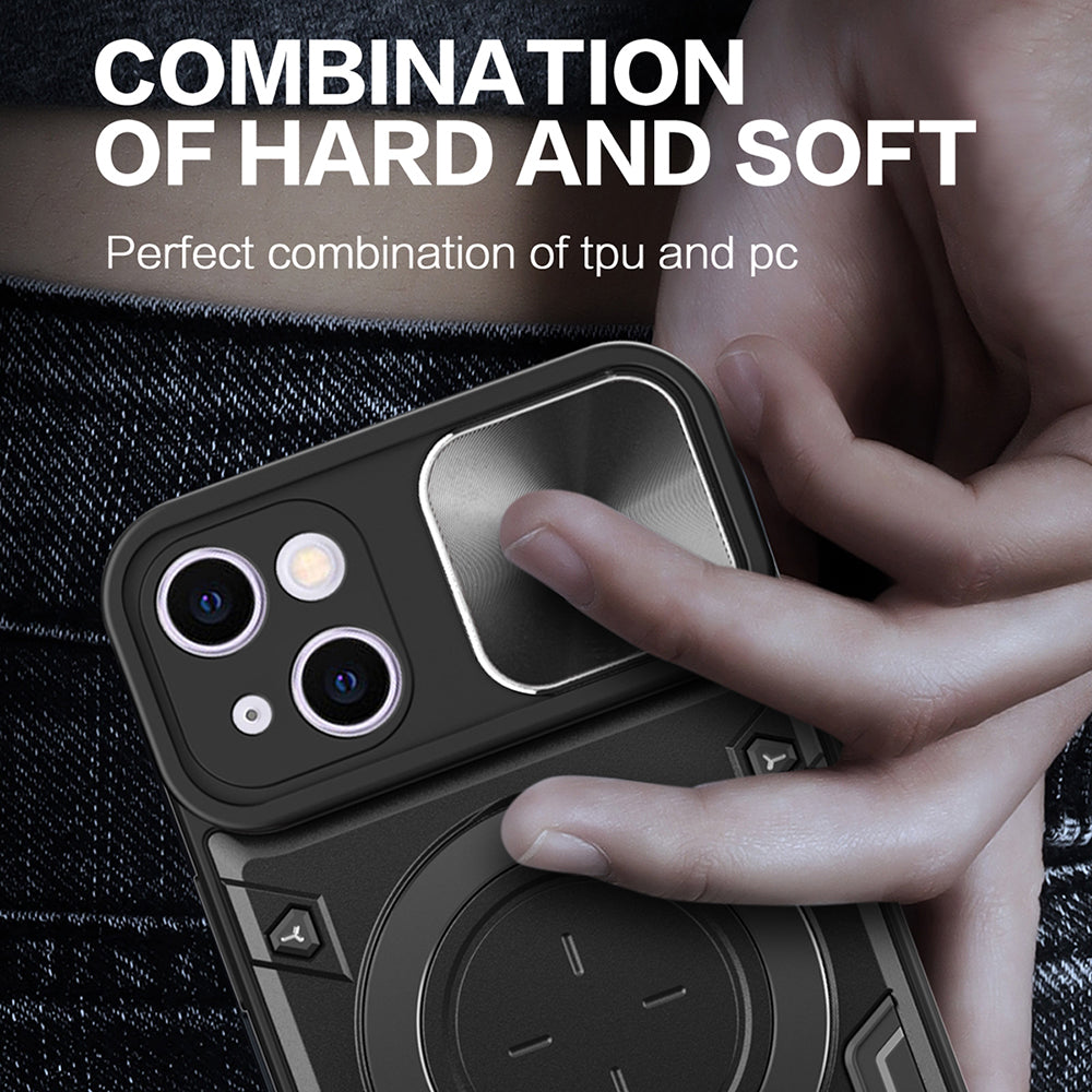 Калъф за Apple iPhone 16 Plus, Techsuit, CamGuard Pro, Лилав
