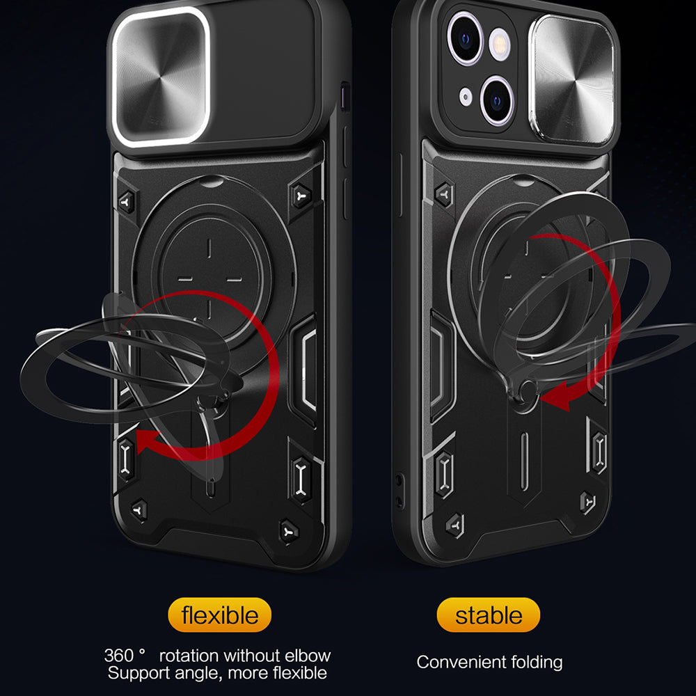 Калъф за Apple iPhone 16 Plus, Techsuit, CamGuard Pro, Розово злато