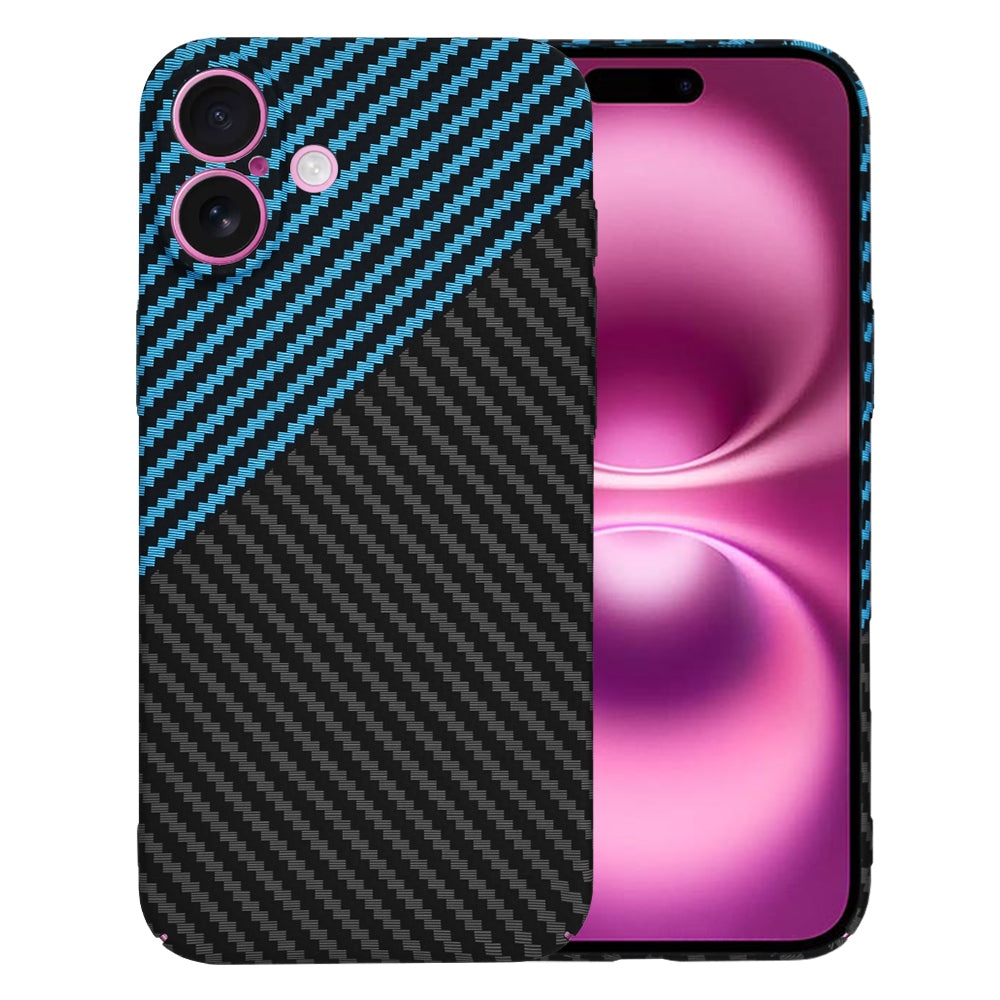 Калъф за Apple iPhone 16 Plus, Techsuit, Carbonite FiberShell, Черен Bleu