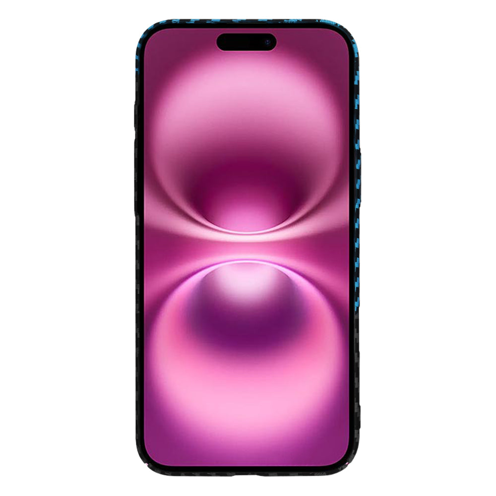 Калъф за Apple iPhone 16 Plus, Techsuit, Carbonite FiberShell, Черен Bleu
