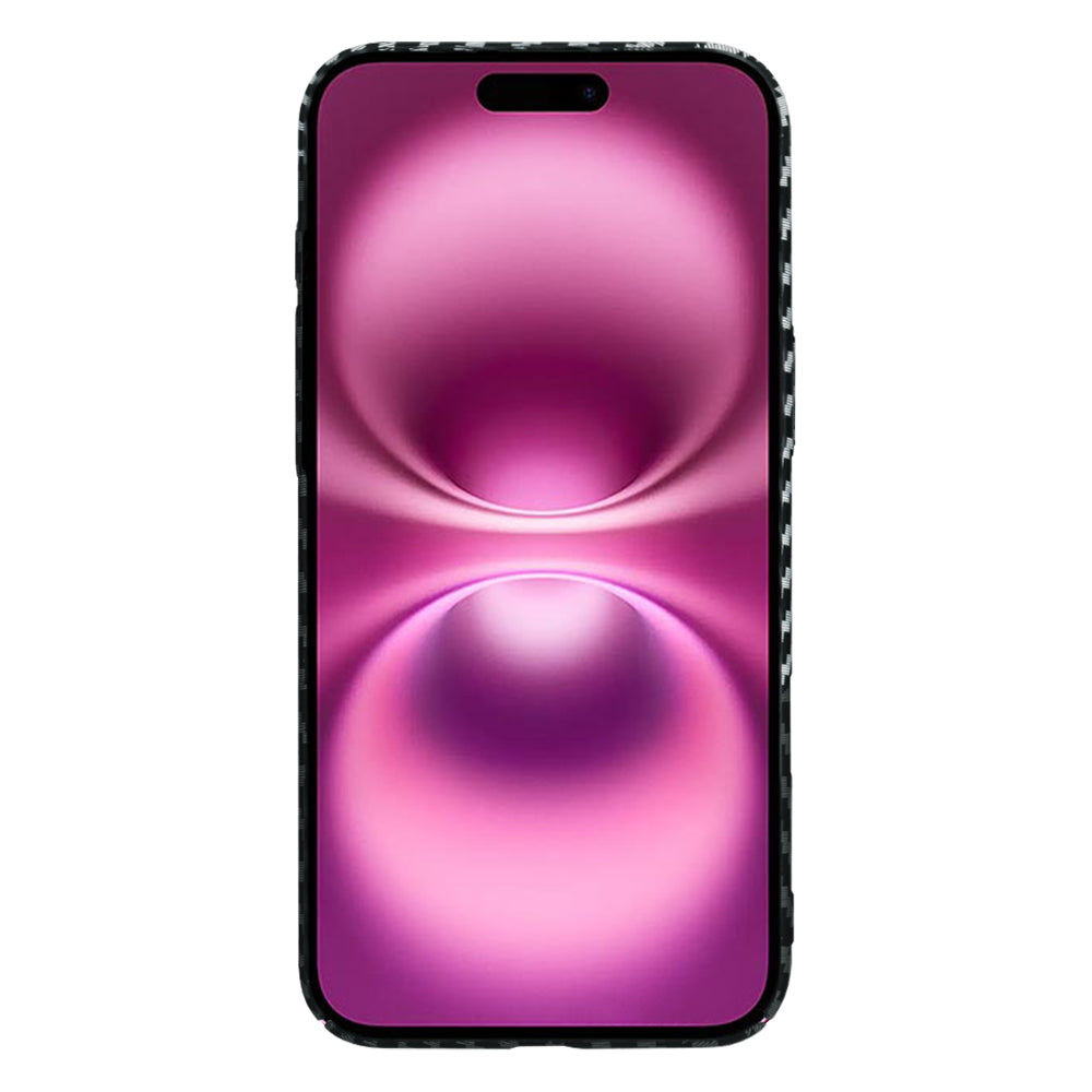 Калъф за Apple iPhone 16 Plus, Techsuit, Carbonite FiberShell, Черно Сиво