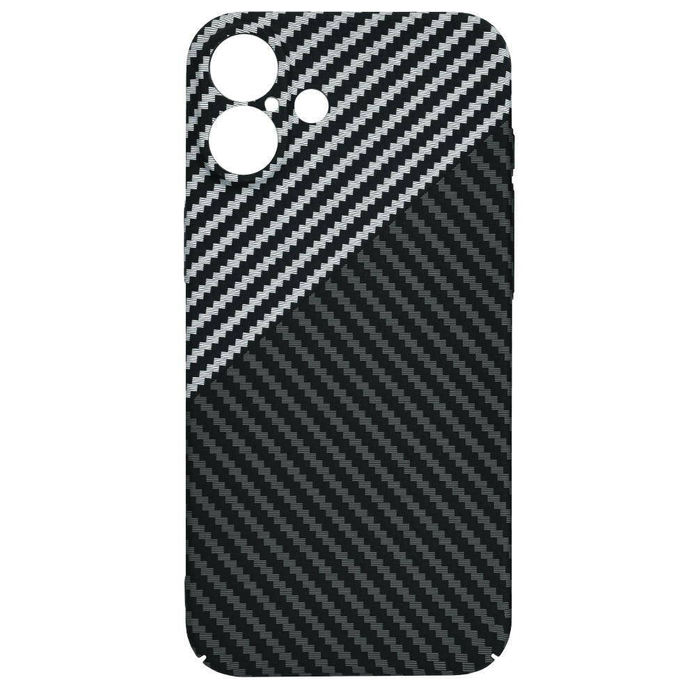 Калъф за Apple iPhone 16 Plus, Techsuit, Carbonite FiberShell, Черно Сиво