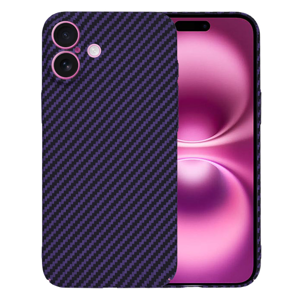 Калъф за Apple iPhone 16 Plus, Techsuit, Carbonite FiberShell, Лилав