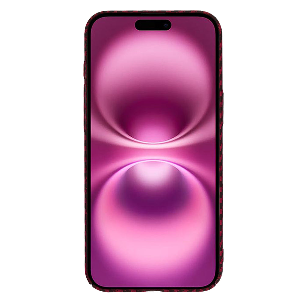 Калъф за Apple iPhone 16 Plus, Techsuit, Carbonite FiberShell, Червен