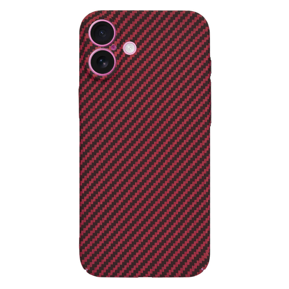 Калъф за Apple iPhone 16 Plus, Techsuit, Carbonite FiberShell, Червен