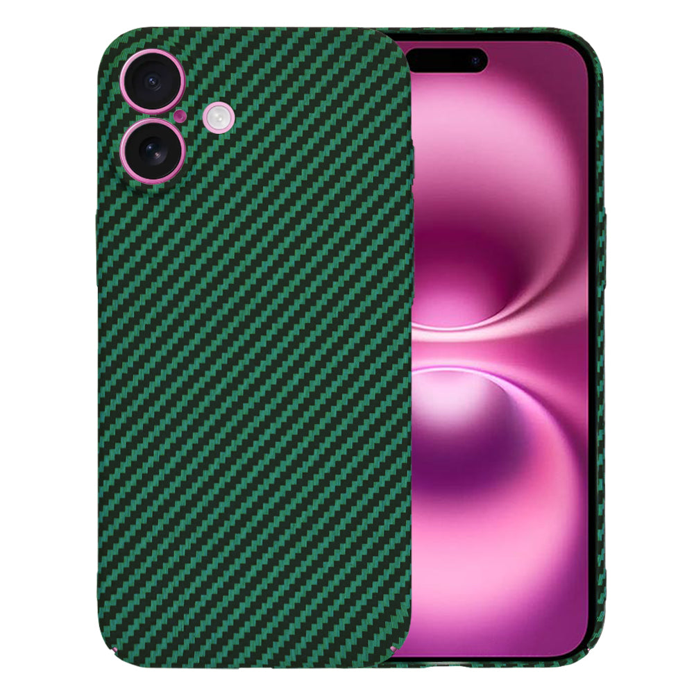 Калъф за Apple iPhone 16 Plus, Techsuit, Carbonite FiberShell, Зелен