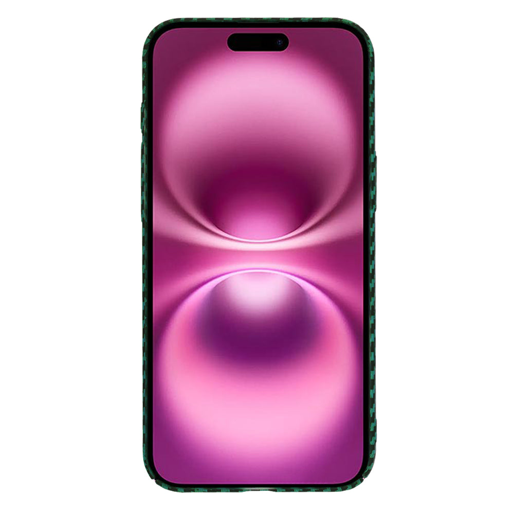 Калъф за Apple iPhone 16 Plus, Techsuit, Carbonite FiberShell, Зелен