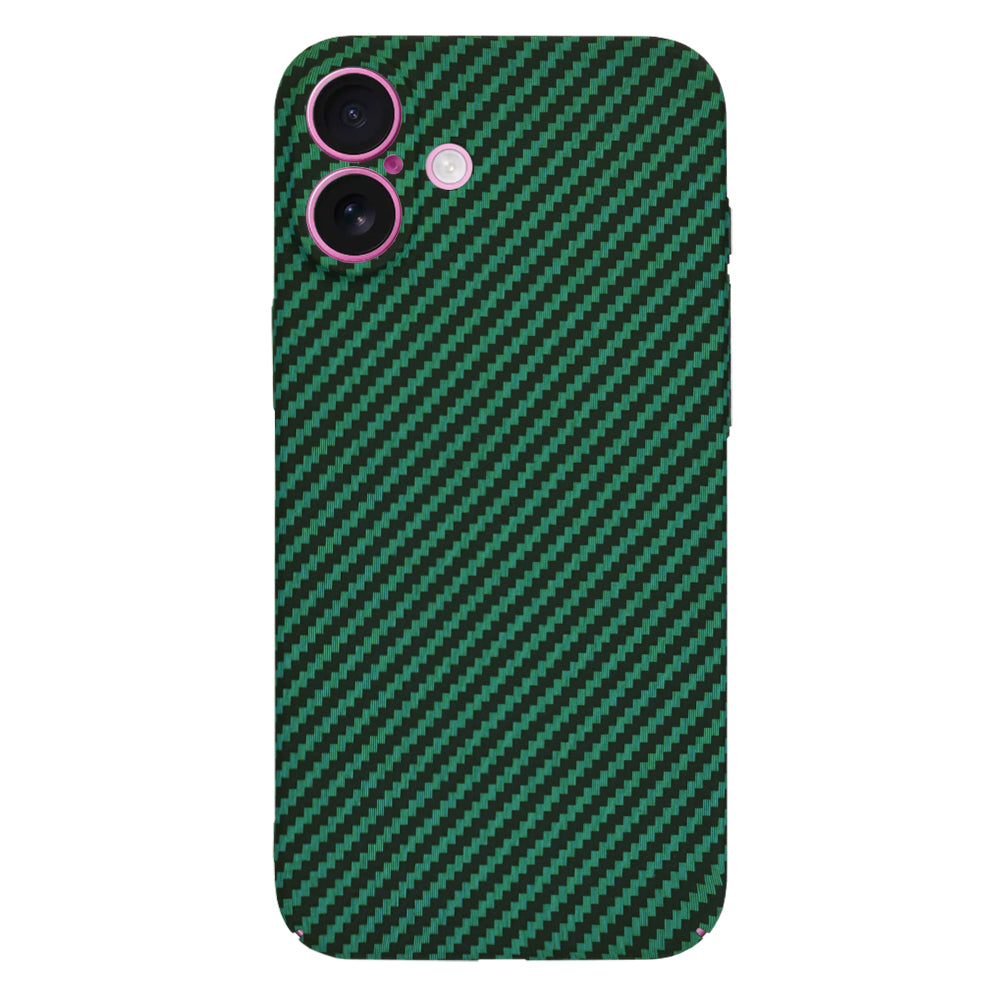 Калъф за Apple iPhone 16 Plus, Techsuit, Carbonite FiberShell, Зелен